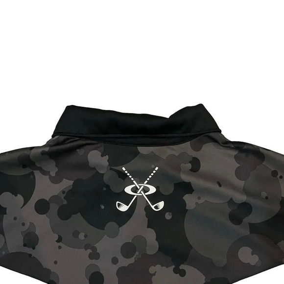 Oakley Camo Back Evo Golf Short Sleeve Polo Shirt Size Small - Picture 11 of 12